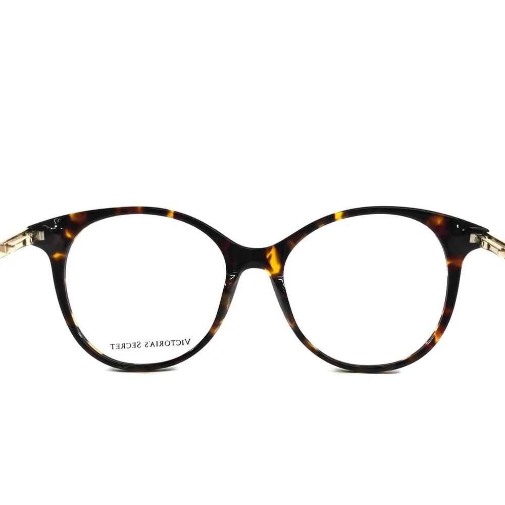 Victoria's Secret Eyeglasses Frames VS5004 052 Tortoise Gold Round 53-17-140